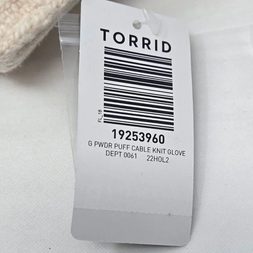 Torrid Cable Knit fold Glove